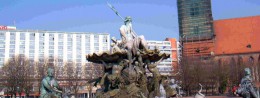 Fountain”Neptune” in Germany, Berlin resort