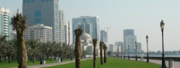 Al Buheira embankment in the UAE, Sharjah resort