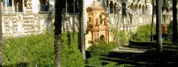 Royal palace-fortress Alcazar in Spain, resort Seville