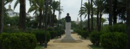 Avenue of Christopher Columbus (Paseo de Cristobal Colon) in Spain, resort of Seville