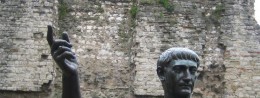 Roman Wall (London Wall) in the UK, London resort