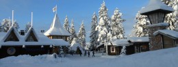 Reindeer farm in Finland, resort Rovaniemi
