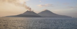 Krakatoa volcano in Indonesia