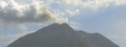 Batu Tara volcano in Indonesia