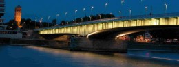 Deutz Bridge in Germany, Cologne health resort
