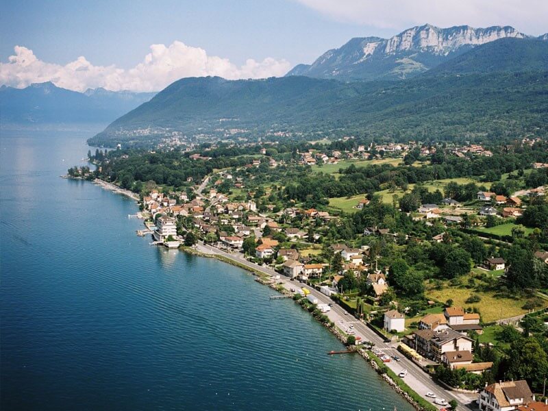 Geography and climate in Evian-les-Bains