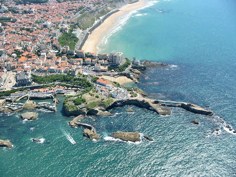 Geography and climate in Biarritz