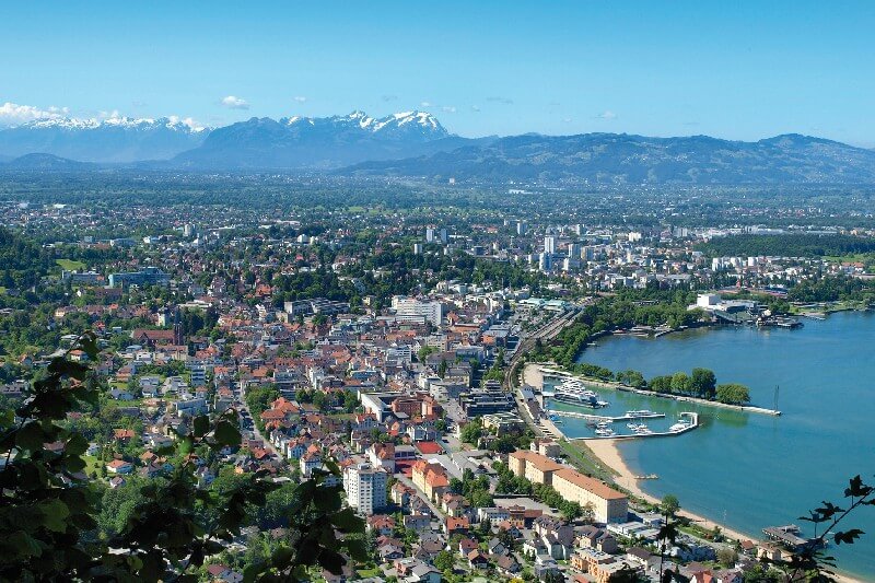 Geography and climate in Bregenz