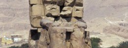 Colossi of Memnon in Egypt, Luxor resort