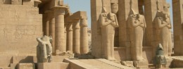 Temple of Ramesseum in Egypt, Luxor resort