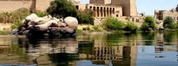 Temples of Philae Island in Egypt, Aswan Resort