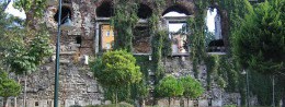 Ruins of Bukoleon Palace in Turkey, Istanbul resort