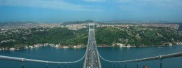 Second Bosphorus Bridge (Sultan Mehmed Fatih Bridge) in Turkey, Istanbul resort