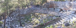 Ruins of the city of Kadyand in Turkey, Fethiye resort