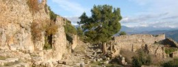 Ruins of Syedra in Turkey, Alanya resort