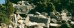 Ruins of the city of Enoanda in Turkey, Xanthos Valley resort