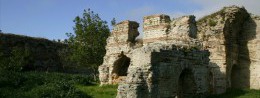 Ruins of the Byzantine church Balatlar in Turkey, Sinop resort