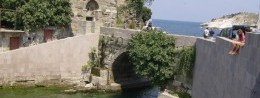 Amasra fortress in Turkey, Black Sea coast resort