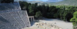 Ancient theater in Greece, Delphi resort