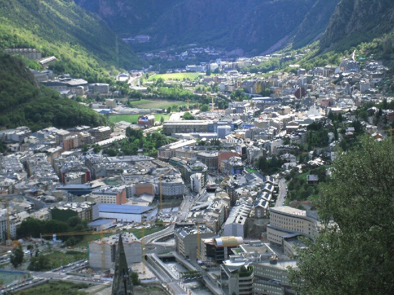 Geography and climate in Andorra la Vella